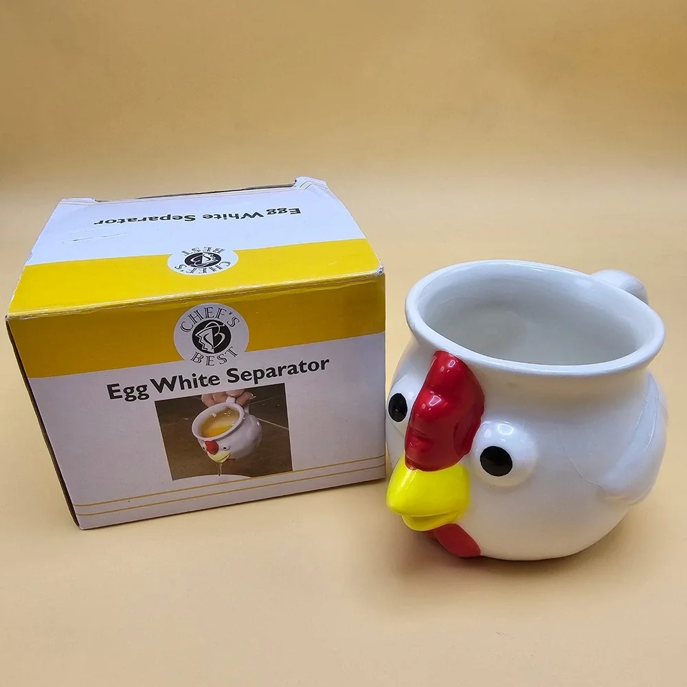 Chef's Best Egg White‎ Separator Fun Chicken Ceramic Kitchen Gadget